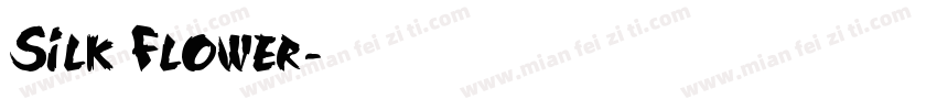 Silk Flower字体转换